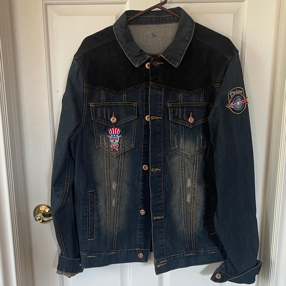 Denim Jacket with Patches